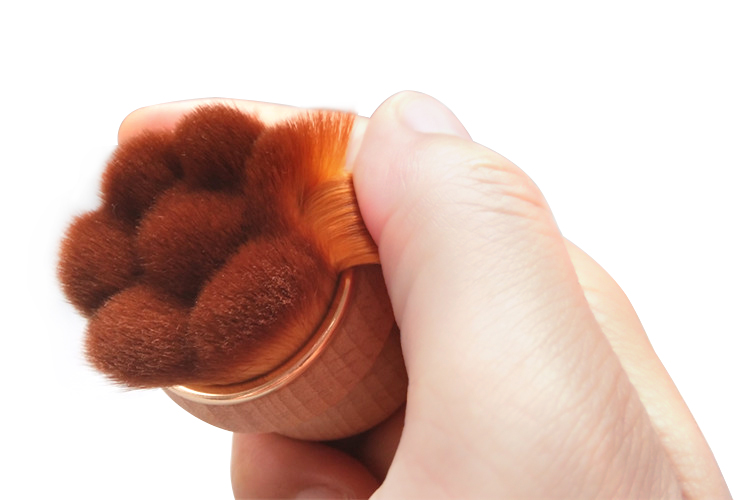 2019 Cosmetic Bamboo Mushroom Kabuki Foundation Brush