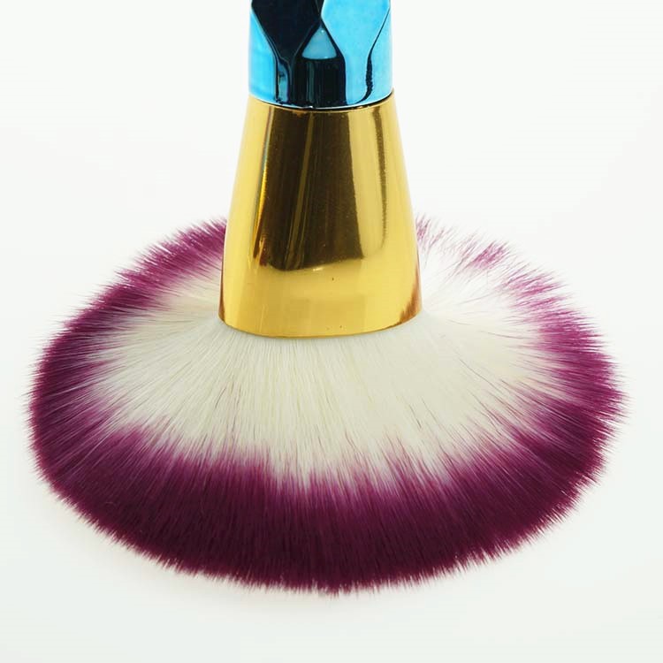 High quality 7pcs beauty colorful cosmetic brush rainbow makeup brush