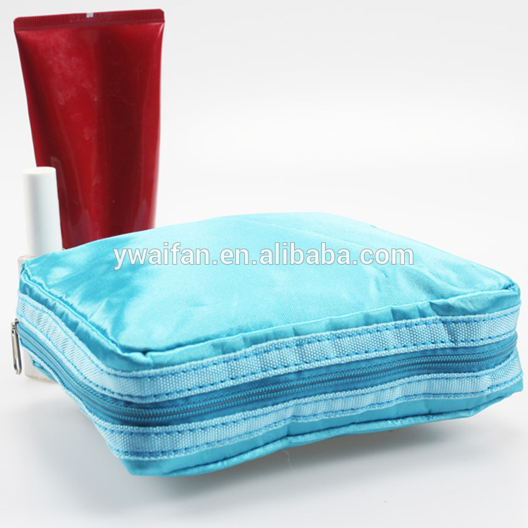 Woman Toiletry Hanging Handbag Clutch Storage Makeup Bag Lady Travel Cosmetic Pouch