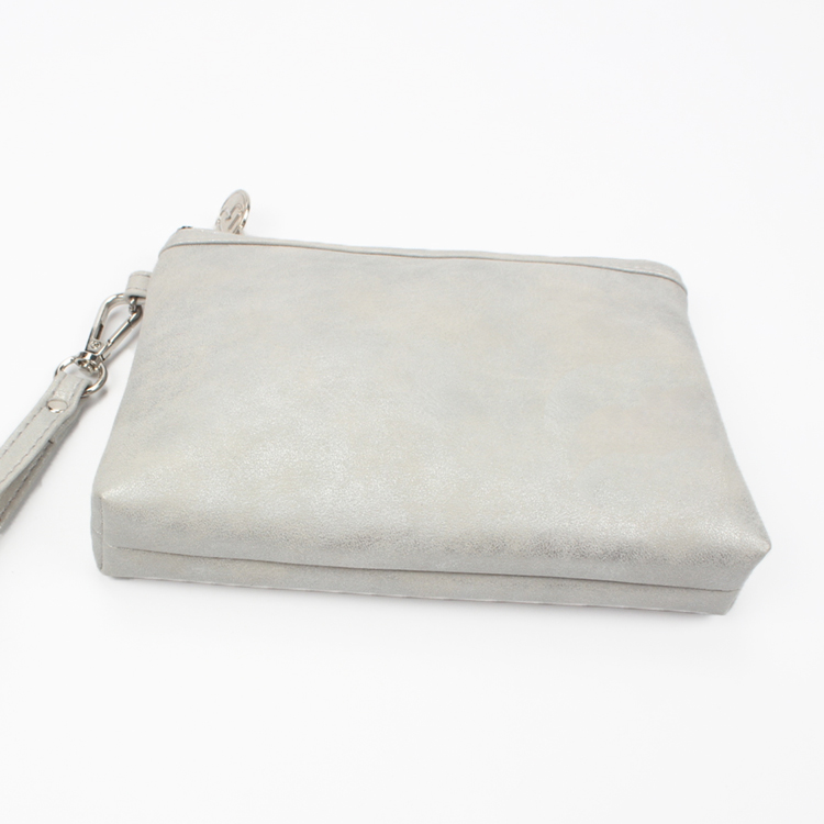 Handy Makeup Cosmetics Bag Pouch Waterproof PU Leather Portable Soft Surface Cosmetic Bag