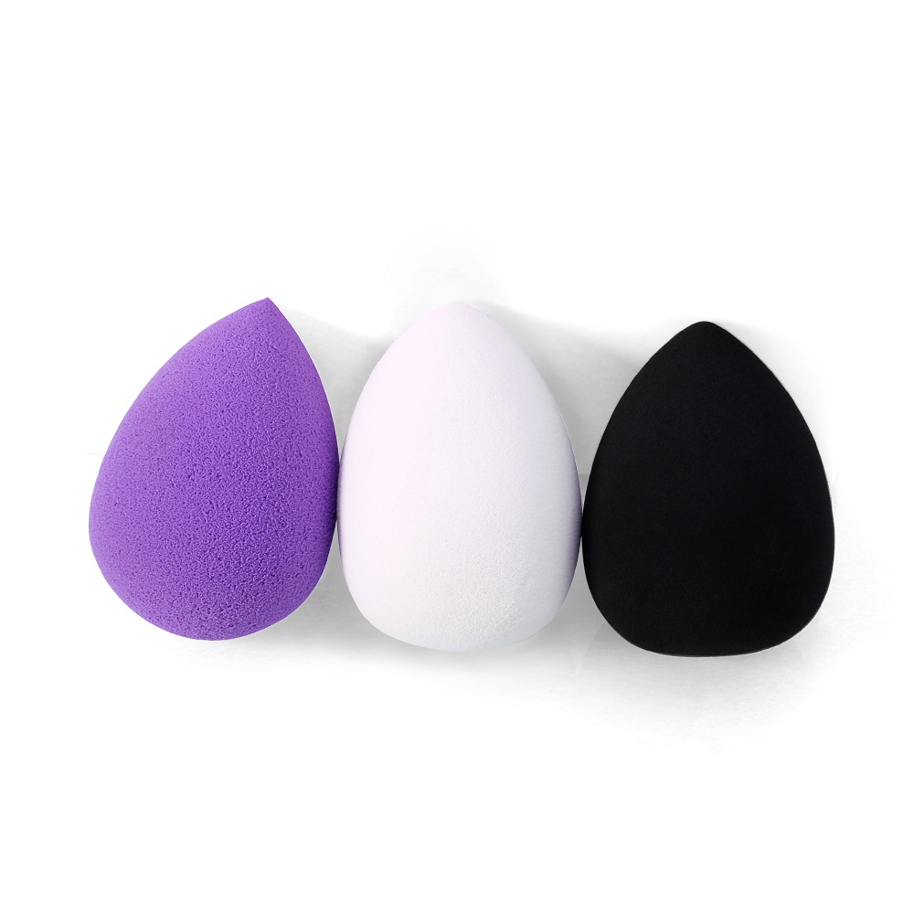 Beauty Accessories Latex-free Hydrophilic Yes Washable Black Makeup Sponges Cosmetics With Case For Wholesale