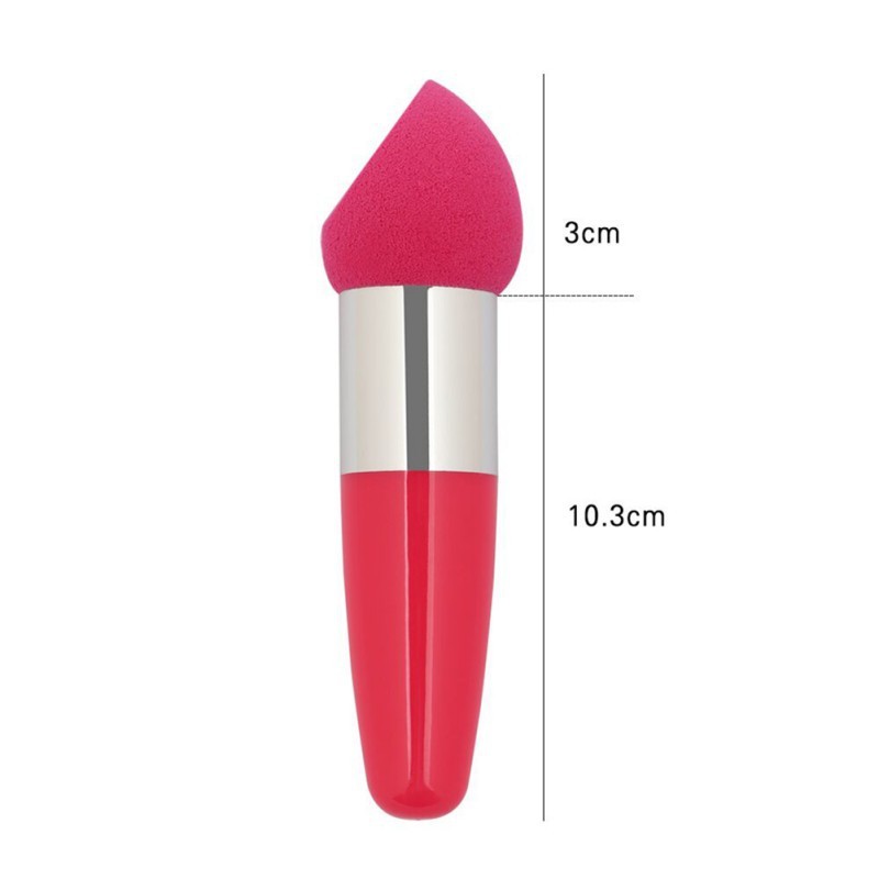 Handle Egg Makeup Sponge Foundation Soft Cosmetic Puff Powder Smooth Puff Wholesale, Oblique powder puff