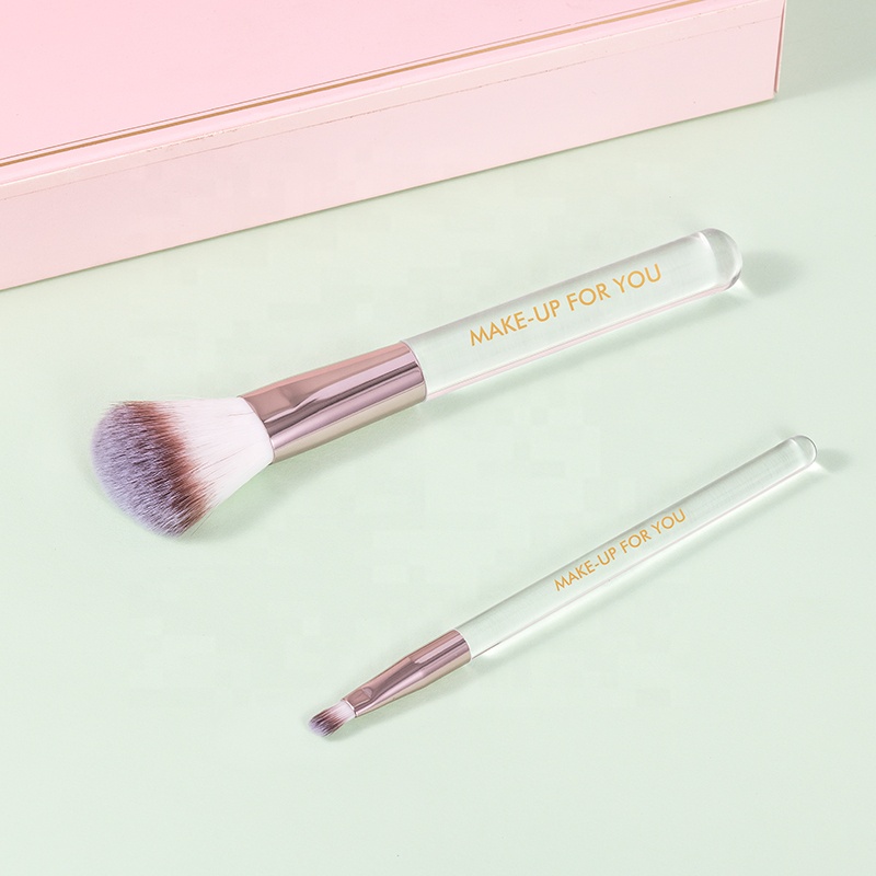 Gift Transparent Cosmetic Makeup Brush Manufacturer Powder Brush OEM Travel Makeup Brush