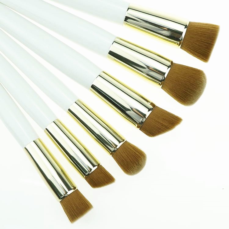 High quality wood handle cosmetic brushes kit set