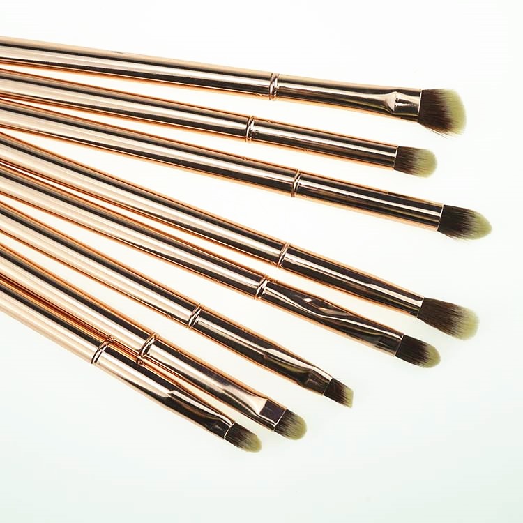 Factory price OEM aluminum handle Cosmetic brush makeup brushes makeup