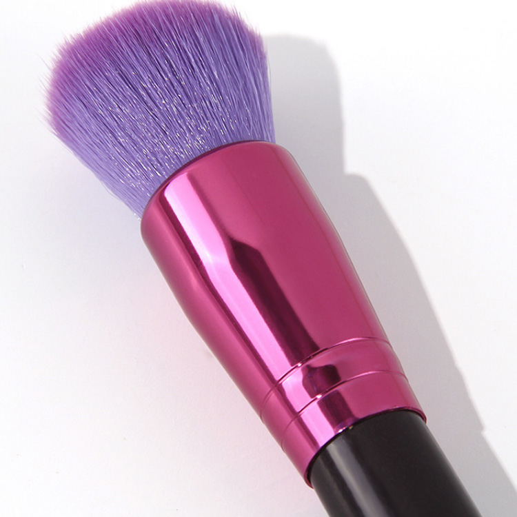 Personalised Makeup Brush Purple Synthetic Vegan Cosmetic Single Powder Brush