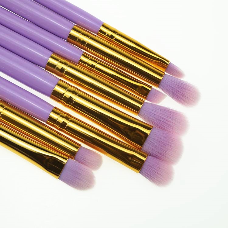 Synthetic Hair 12pcs mermaid tail brushes makeup brush set with box