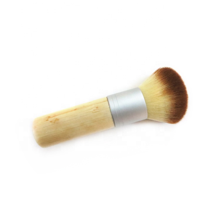 Eco Big Beauty Powder Cosmetic Brush Oval Synthetic Powder Brush For Makeup