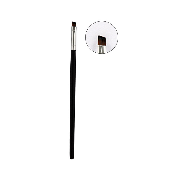 Custom Logo High Eend Synthetic Long Makeup Brushes White Single Eyebrow Brushes