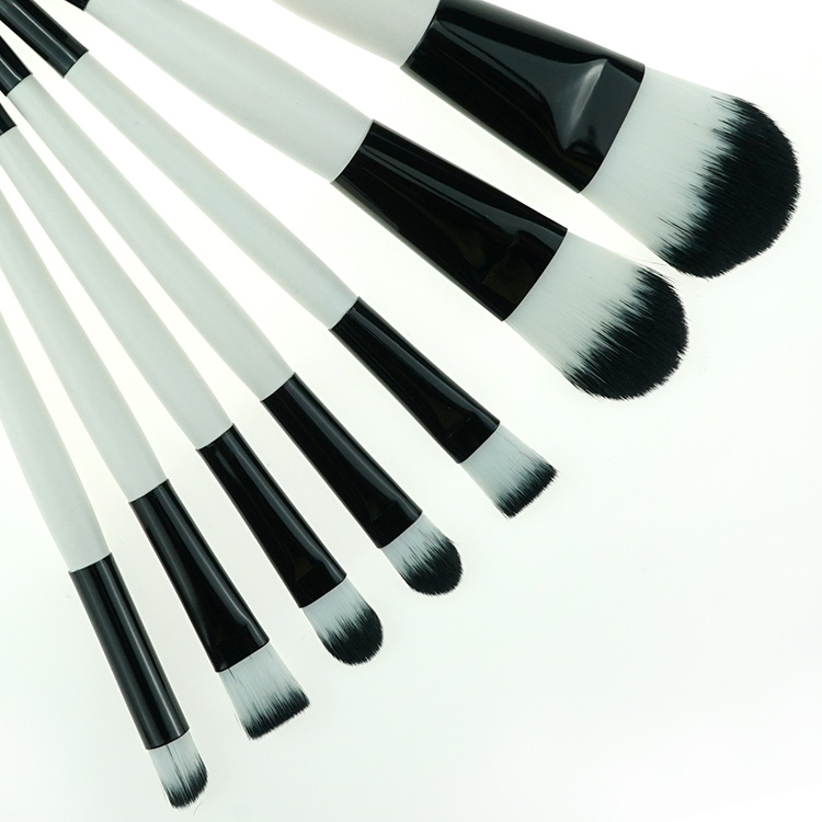 Personalized Multi-Founctional Double Sided White Cosmetic Makeup Brush Kit