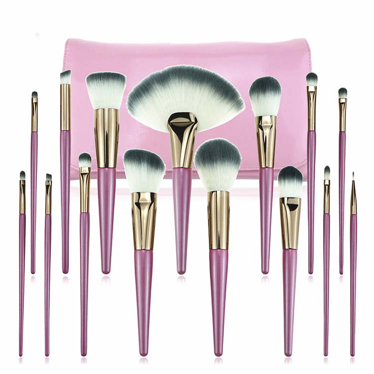 Factory Supply Pink Vegan brush Kit Pincel de Maquiagem with Custom Logo