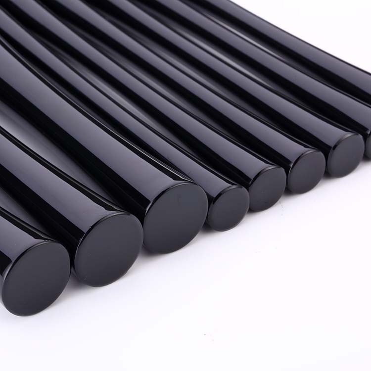 Black High Quality Synthetic Hair Personalized Custom 10 pcs Makeup Brush Set