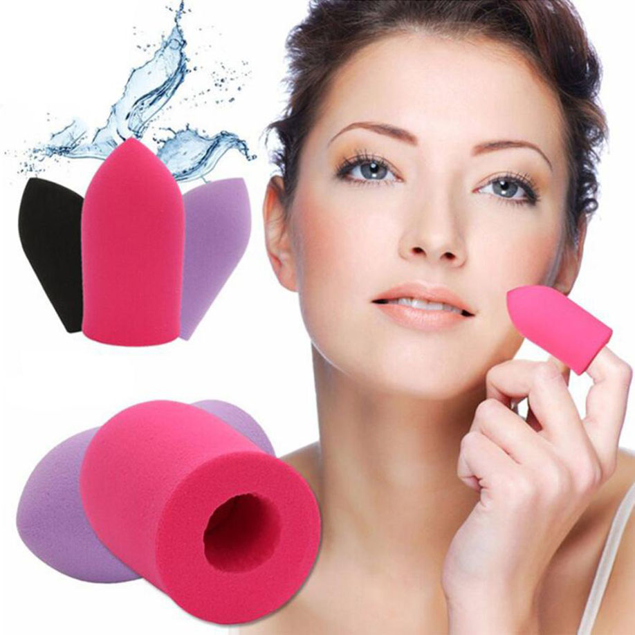 Brand New Finger Puff Flaw-less Makeup Fashion Foundation Powder Puff Bullet Sponge Cosmetic Puff