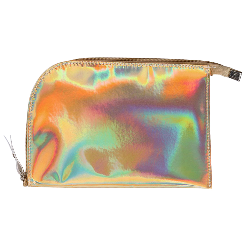 Large Capacity Hologram Bag Makeup Bag Portable Iridescent Cosmetic Bag