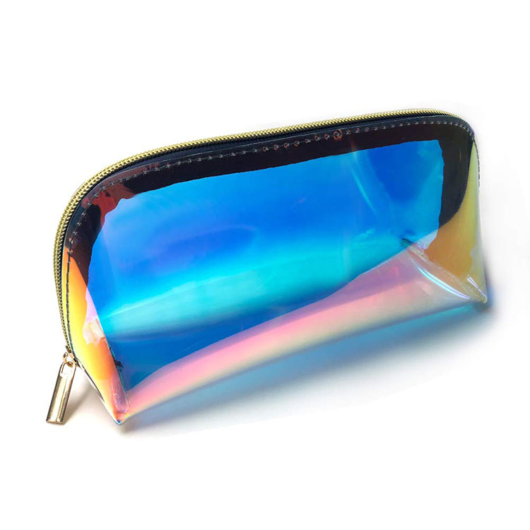 Holographic Makeup Bag Iridescent Cosmetic Bag Hologram Clear Toiletry Bag