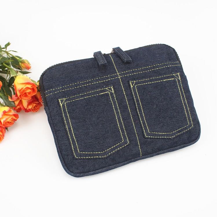 Fashion Jeans Pattern Pencil Case Makeup Bags Cosmetic Bags Coin Purse