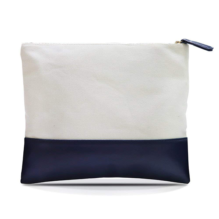 Heavy Duty Multi-purpose Canvas Zipper Cosmetics Makeup Travel Toiletry Organizer Pouch