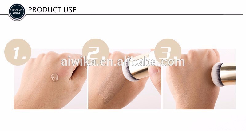 OEM Single Makeup Brush Facial Face brushes wooden handle makeup brush