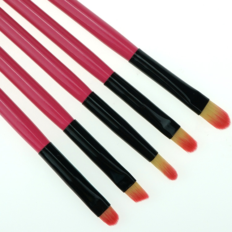 Free Sample 9PCS Pink Travel Synthetic Makeup Brush Set with Tube