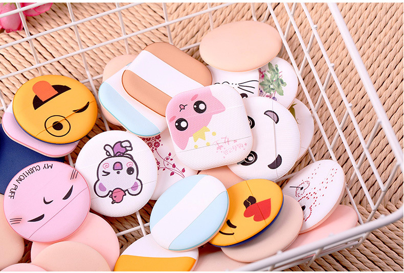 2019 wholesale custom logo Mood air cushion puff latex free air-cushion sponges Cream