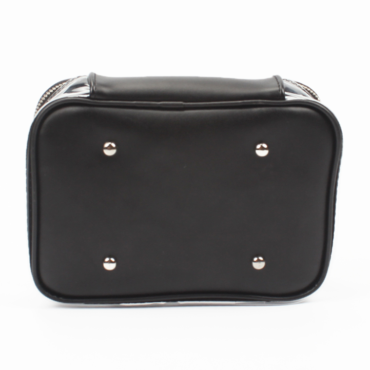 Clear Travel Makeup Pouch Sundry Bag with Dividers PVC Toiletry Bag