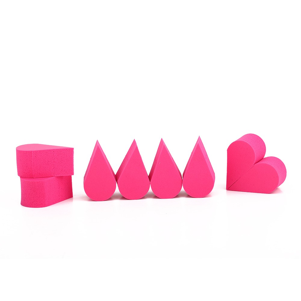 8pcs Make Up Sponge For Face Facial Sponge Powder Puff Set Flawless Beauty Maquillage Blender Women's Cosmetic Triangle Sponge