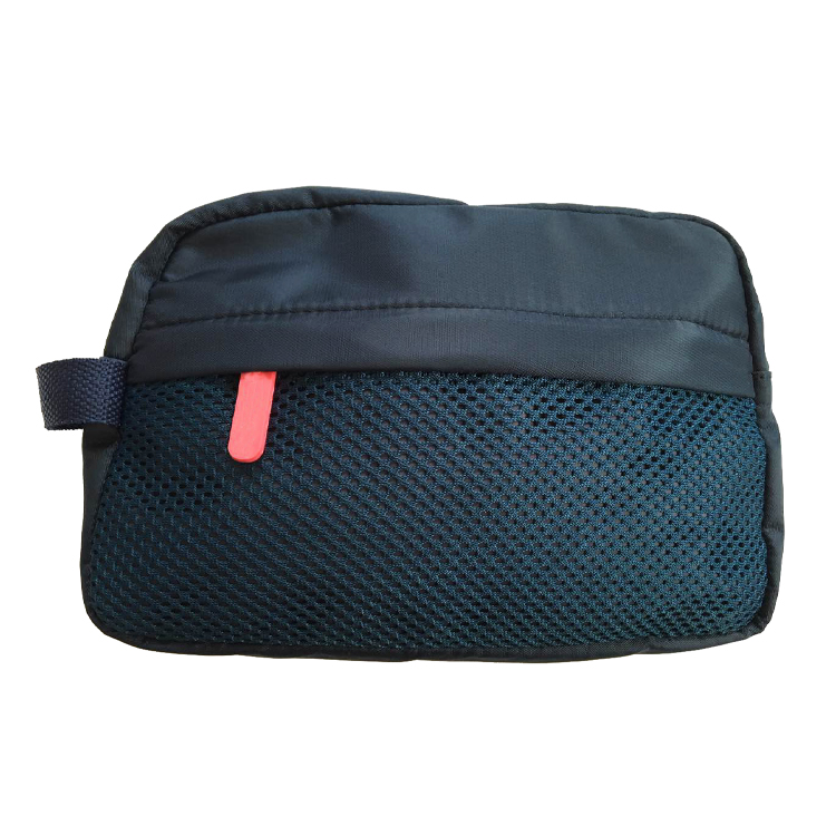 Polyester and Mesh Travel Kit Toiletry Bag Shaving Dopp Case Men Toiletry Bag