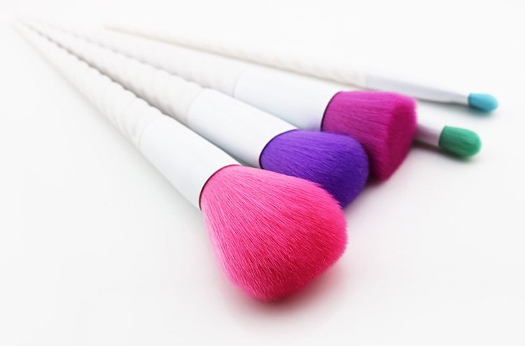 Unique design cosmetic brush white vegan makeup brushes