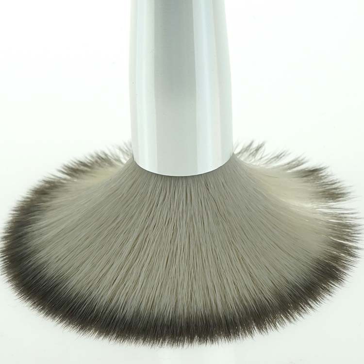 Private label two tone color black handle travel makeup brush set