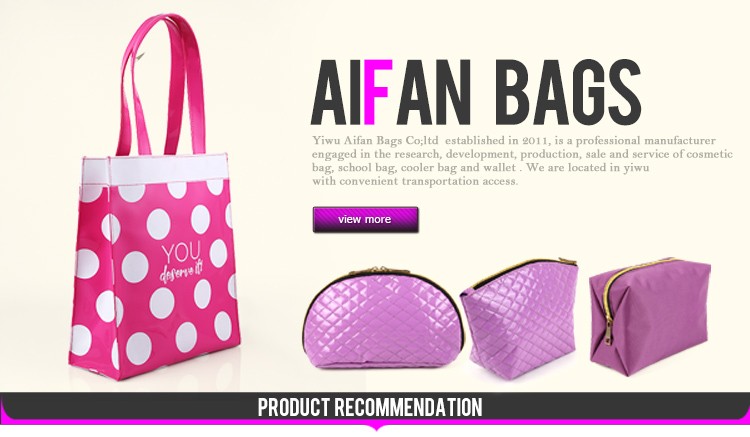 High Quality Cross Pattern PU Leather Cosmetic Bags Cases Portable Makeup Bag
