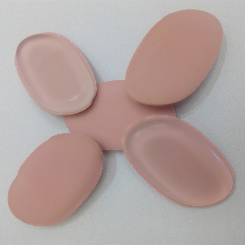Double Use Washable Latex-free Silicone Beauty Sponge, Cosmetics Makeup Blender Sponge Makeup Sponge