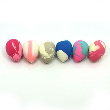 multi-color makeup sponge blender foundation essence marble beauty Flawless makeup sponge
