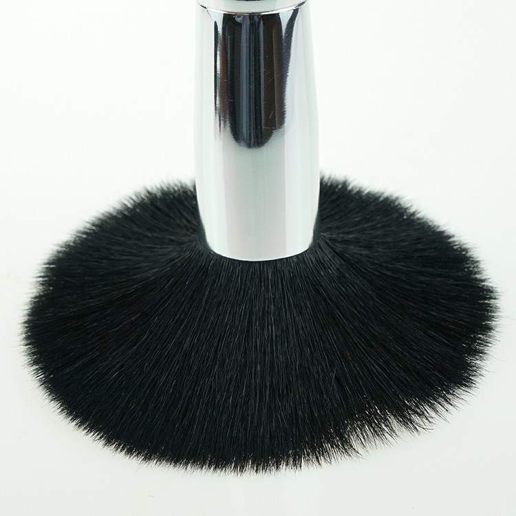 Travel wooden handle black hair makeup brush set