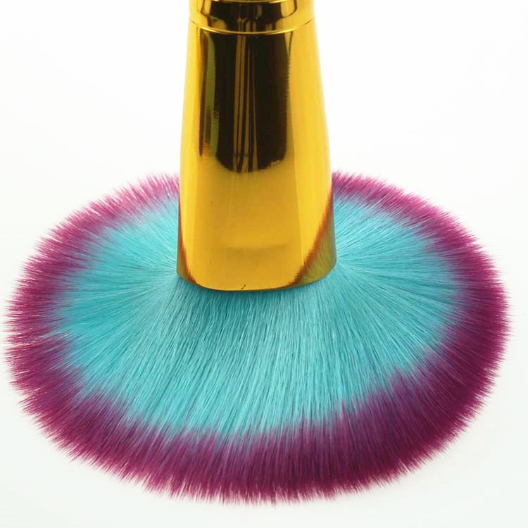 12 Pcs Mermaid Makeup Brush Sets Foundation Brushes With Color Gift Box