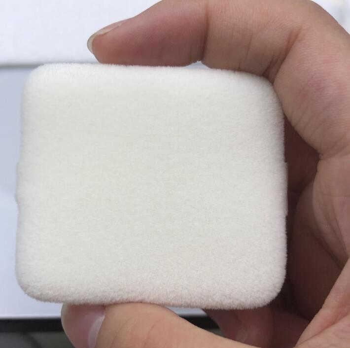 Setting Powder Beauty Accessories Square Shape Makeup Cotton Ribbon Puff Custom Logo