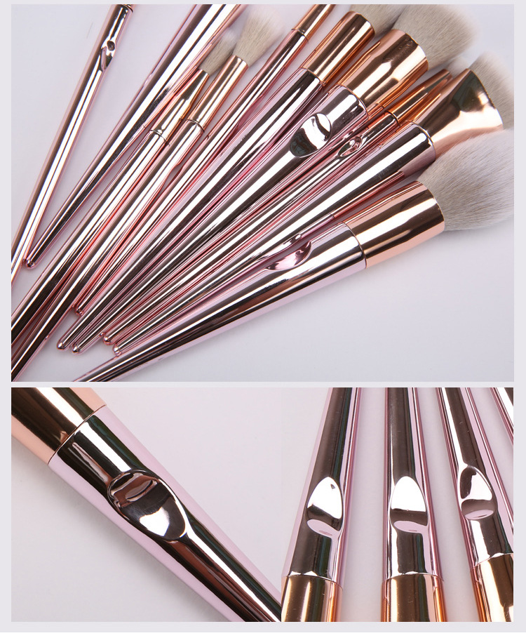10 Set Professional Make Up Tool Brush Premium OEM Makeup Brushes