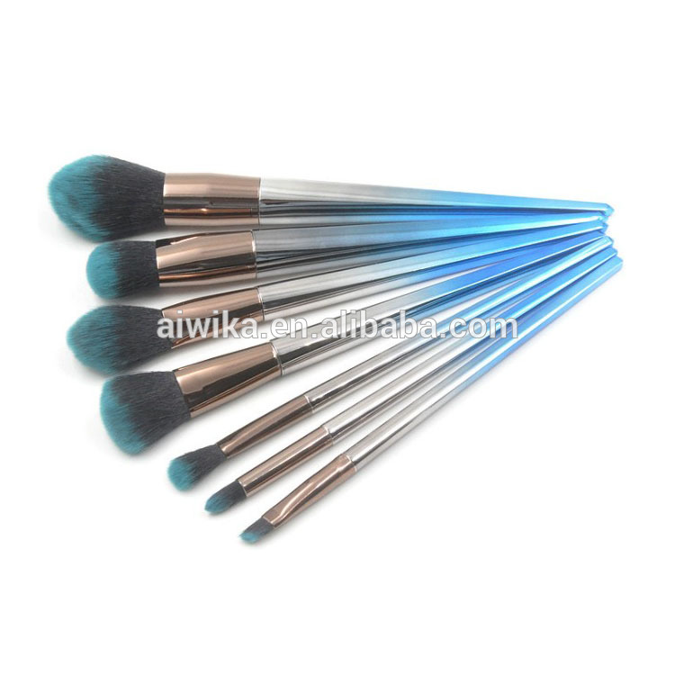 Custom 7pcs makeup brush, Pro art high quality cosmetic makeup brush set OEM brushes Private label