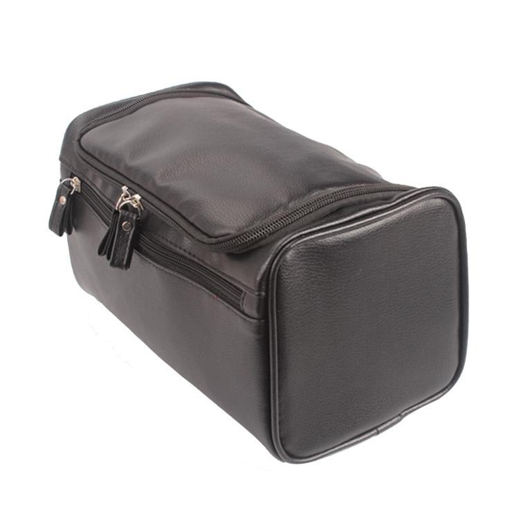 PU Leather Hanging Toiletry Bag Travel Organizer Wash Bag Dopp Kit Travel for Bathroom Shower