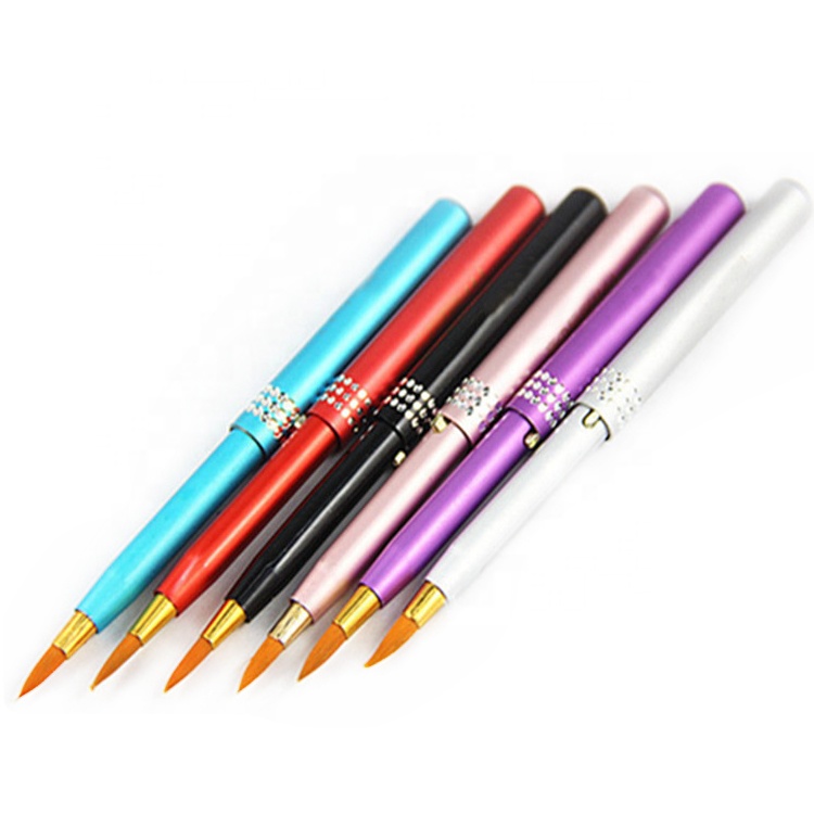 Crystal Lip Makeup Brush Retractable Mini Travel Lip Brush