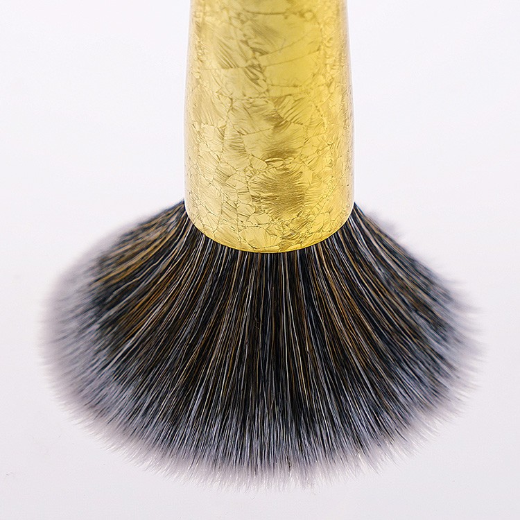 private label gold make up brushes cosmetics set