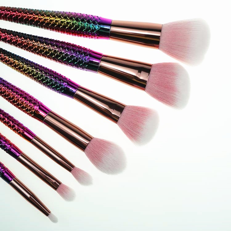 High Quality Kabuki Brushes Mermaid makeup brush set
