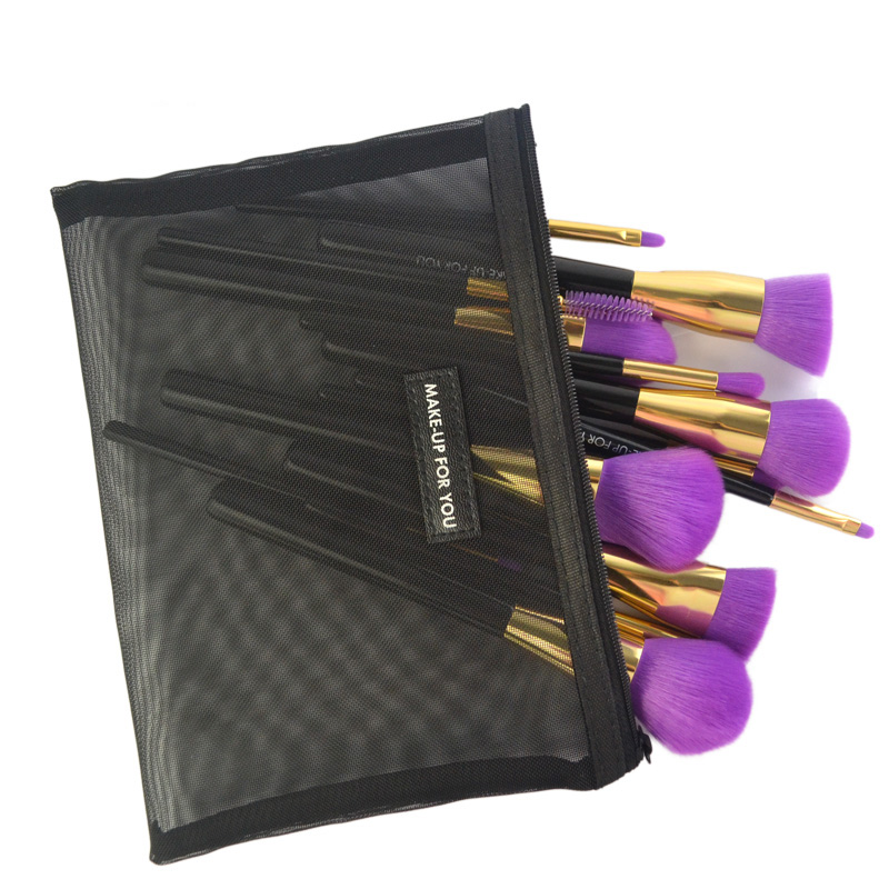 Private label 15pcs makeup brush set cosmetic brush kit 15 piece set