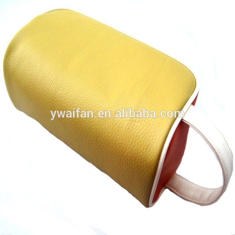 Mens Travel Toiletry Bag PU Leather Cosmetic Makeup Organizer Shaving Dopp Case