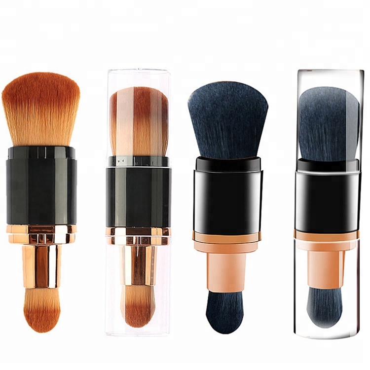Telescope Double End Retractable Powder Foundation Makeup Cosmetic Brush