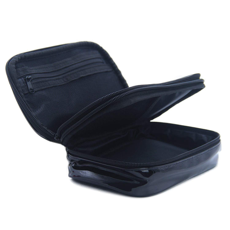 Double Layer Travel Cosmetic Bag Makeup Brush Organizer Holder for Women Girls