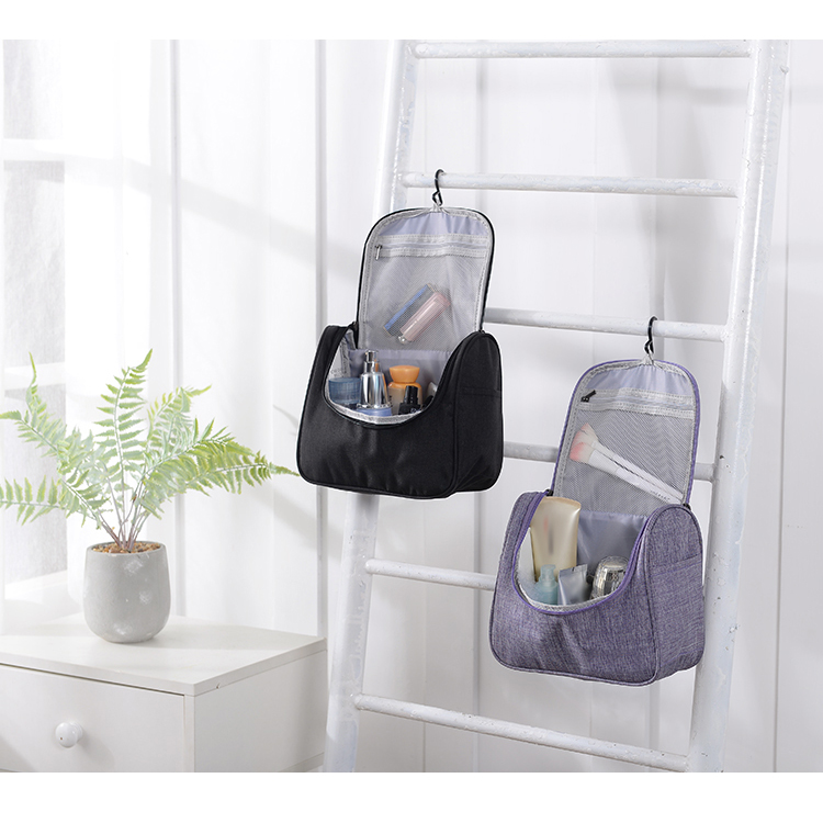 Travel Toiletry Bag Waterproof Zip Organizer Hanging Women Cosmetic Bag Makeup Pouch