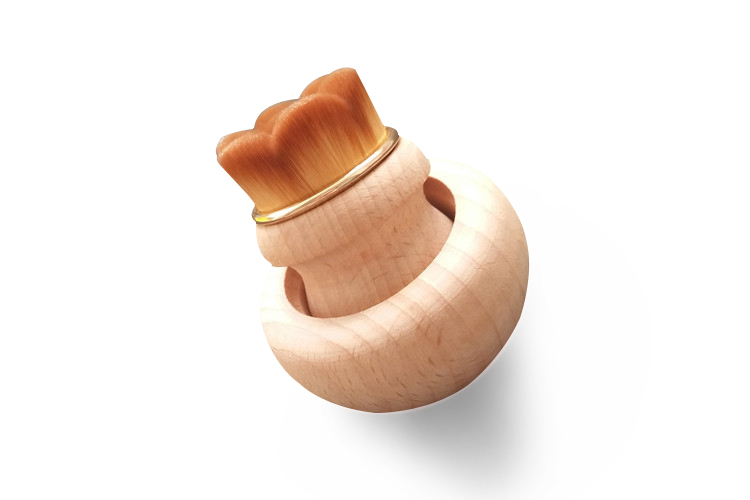 2019 Cosmetic Bamboo Mushroom Kabuki Foundation Brush