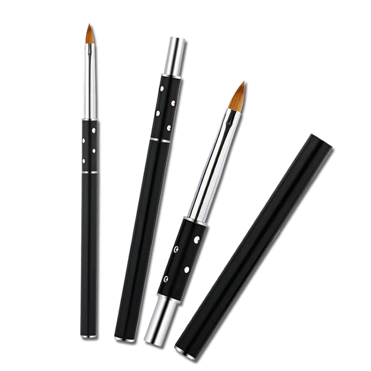 Top quality professional metal handle nail art pen for nail art detail painting