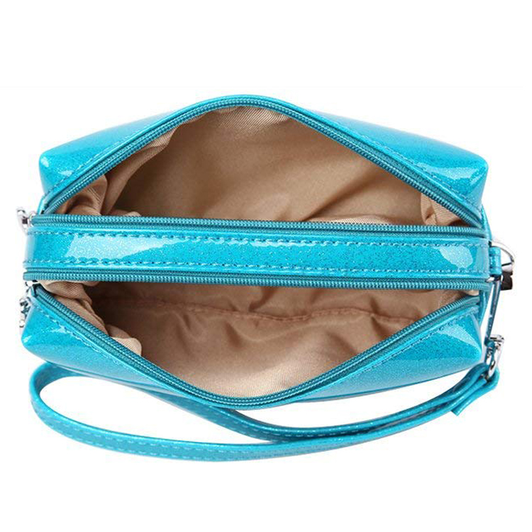 Handy Cosmetic Toiletry Bag Evening Party Women Clutch Purse Zipper Pouch Organizer Makeup Bag