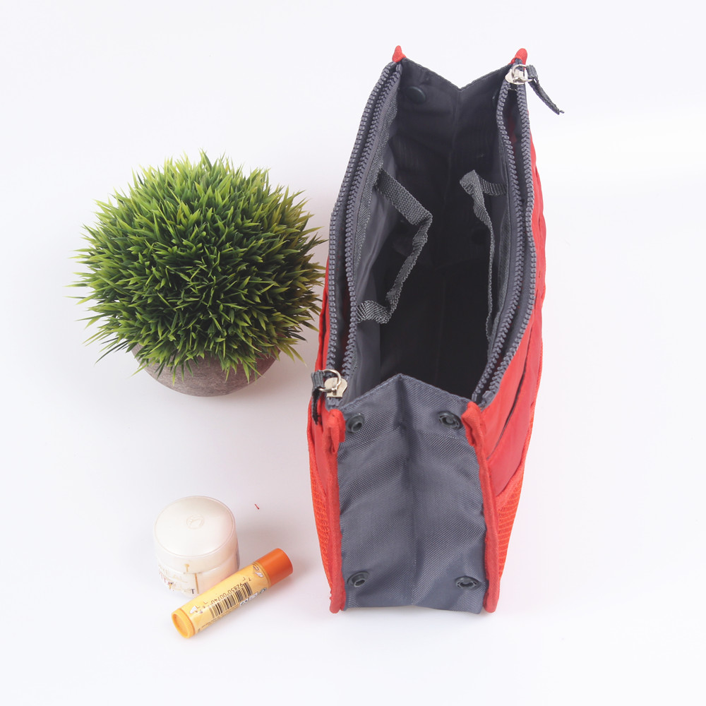 Multi-Pocket Purse Organizer with Handle Insert Handbag Organizer